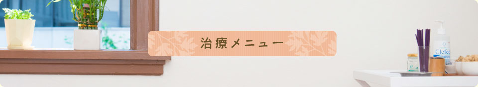 治療メニュー